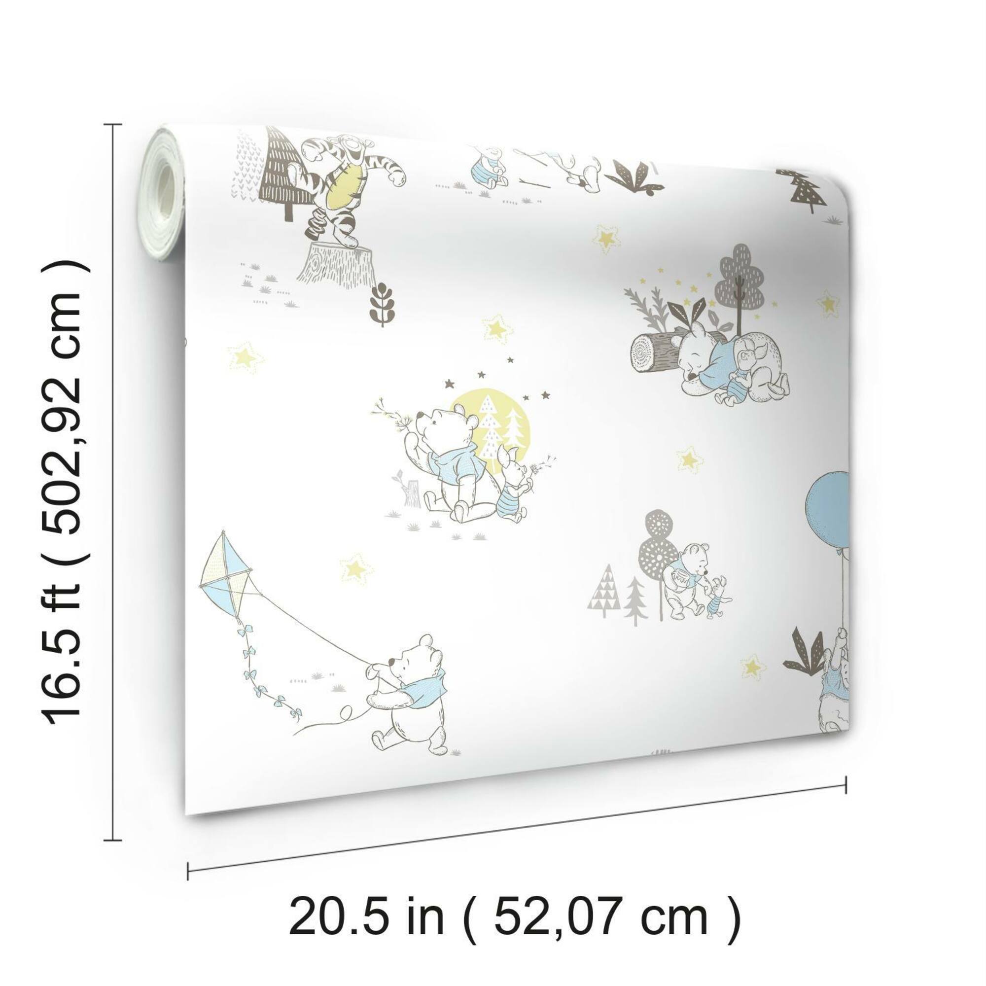 RoomMates Disney Winnie The Pooh Playmates Peel & Stick Wallpaper